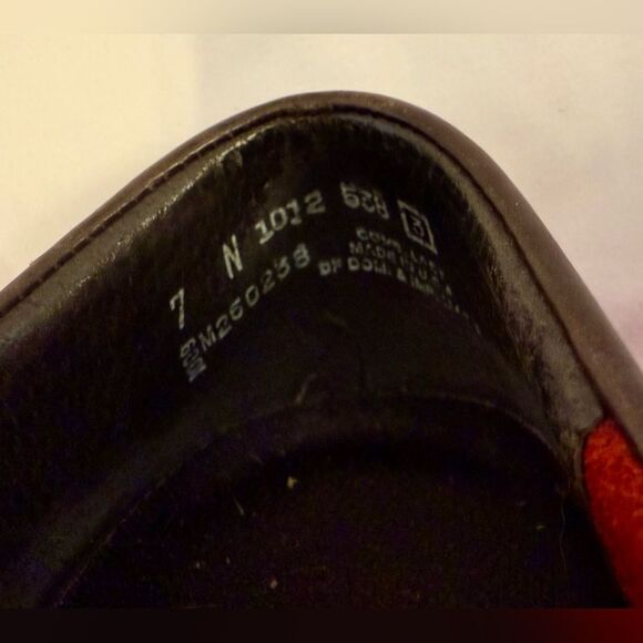 Munro American Women’s Loafers‎ Flats Shoes Red w Brown Edging Casual Size 7 - Picture 9 of 9